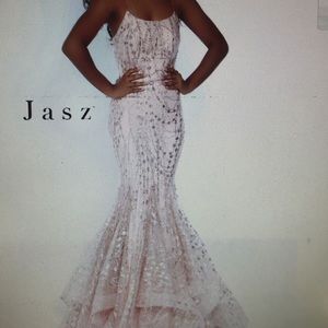 Pink and Gold Sexy Sparkly Formal Dress